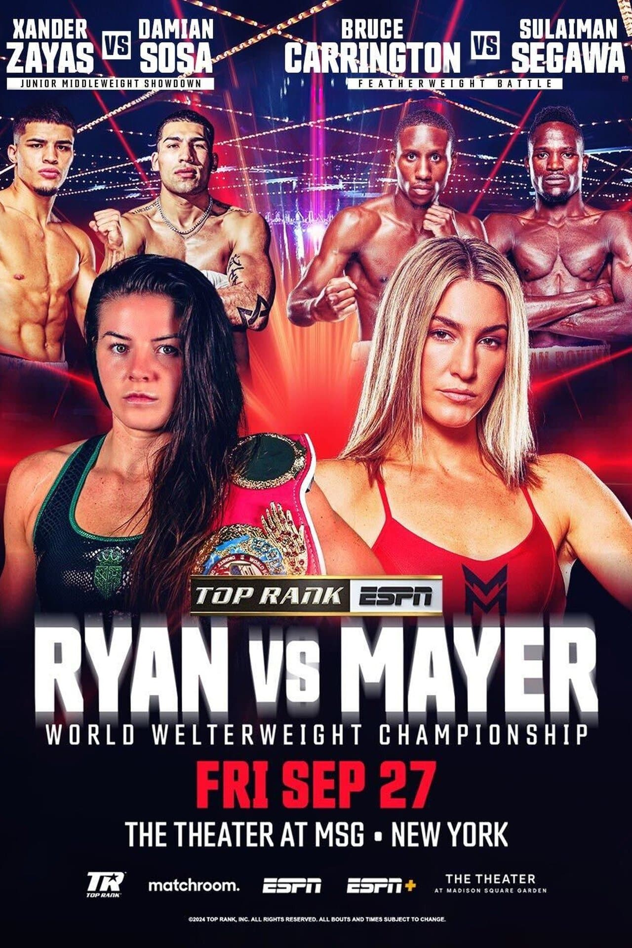 Sandy Ryan vs. Mikaela Mayer streaming