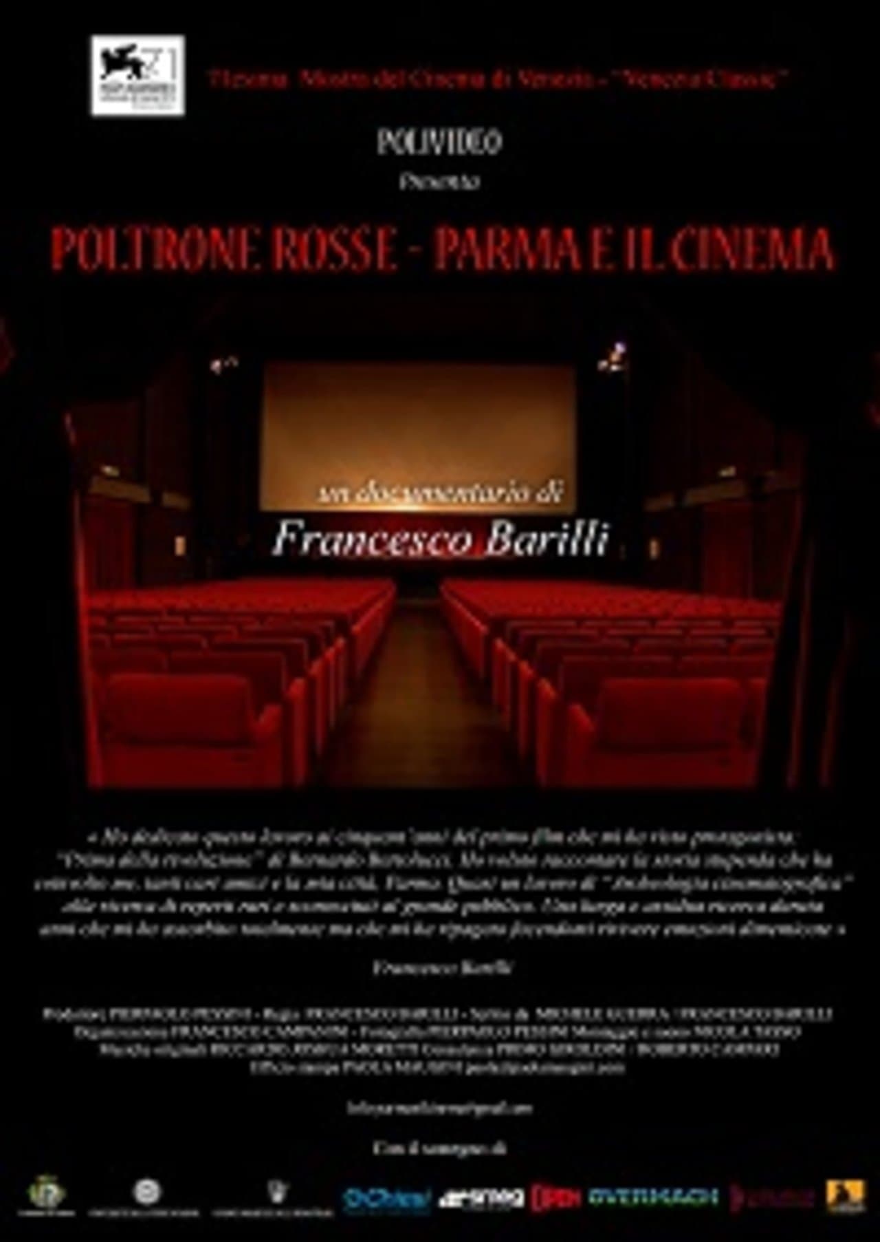 Red Chairs - Parma and the Cinema streaming