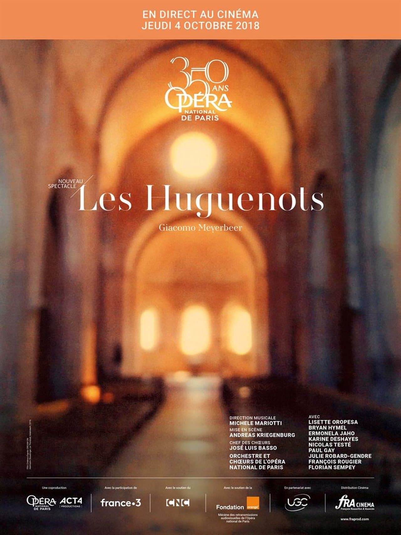 Opéra National de Paris : Les Huguenots de Meyerbeer streaming