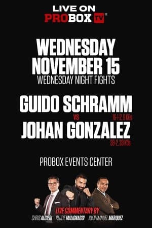 Guido Emmanuel Schramm vs. Johan Gonzalez streaming
