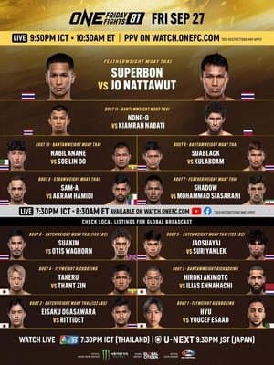 ONE Friday Fights 81: Superbon vs. Nattawut streaming
