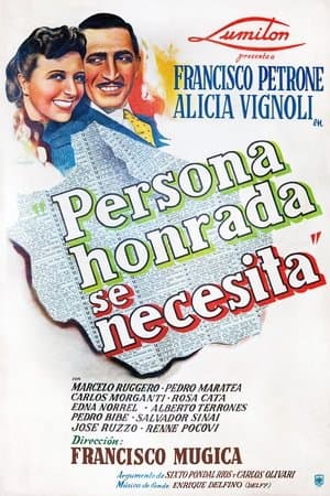 Persona honrada se necesita streaming