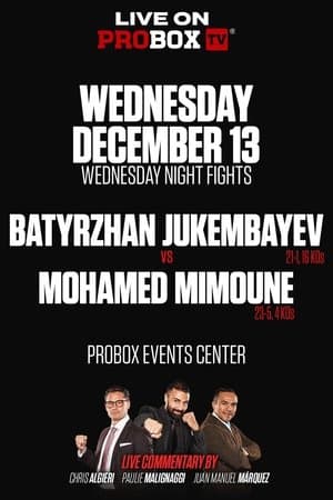 Batyrzhan Jukembayev vs. Mohamed Mimoune streaming