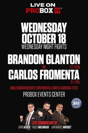 Brandon Glanton vs. Carlos Fromenta streaming