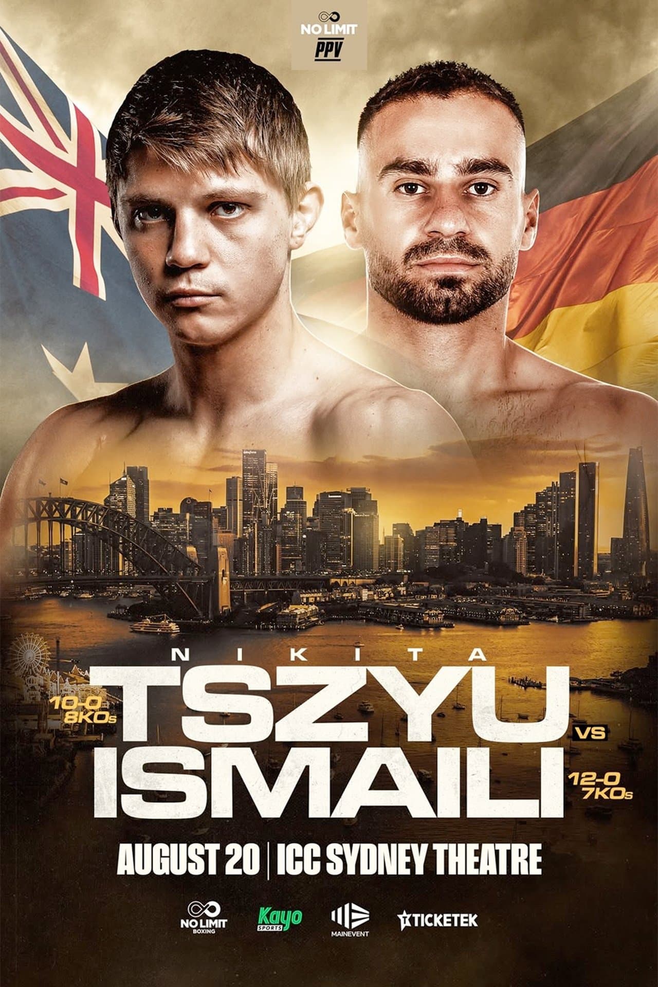 Nikita Tszyu vs. Lulzim Ismaili streaming