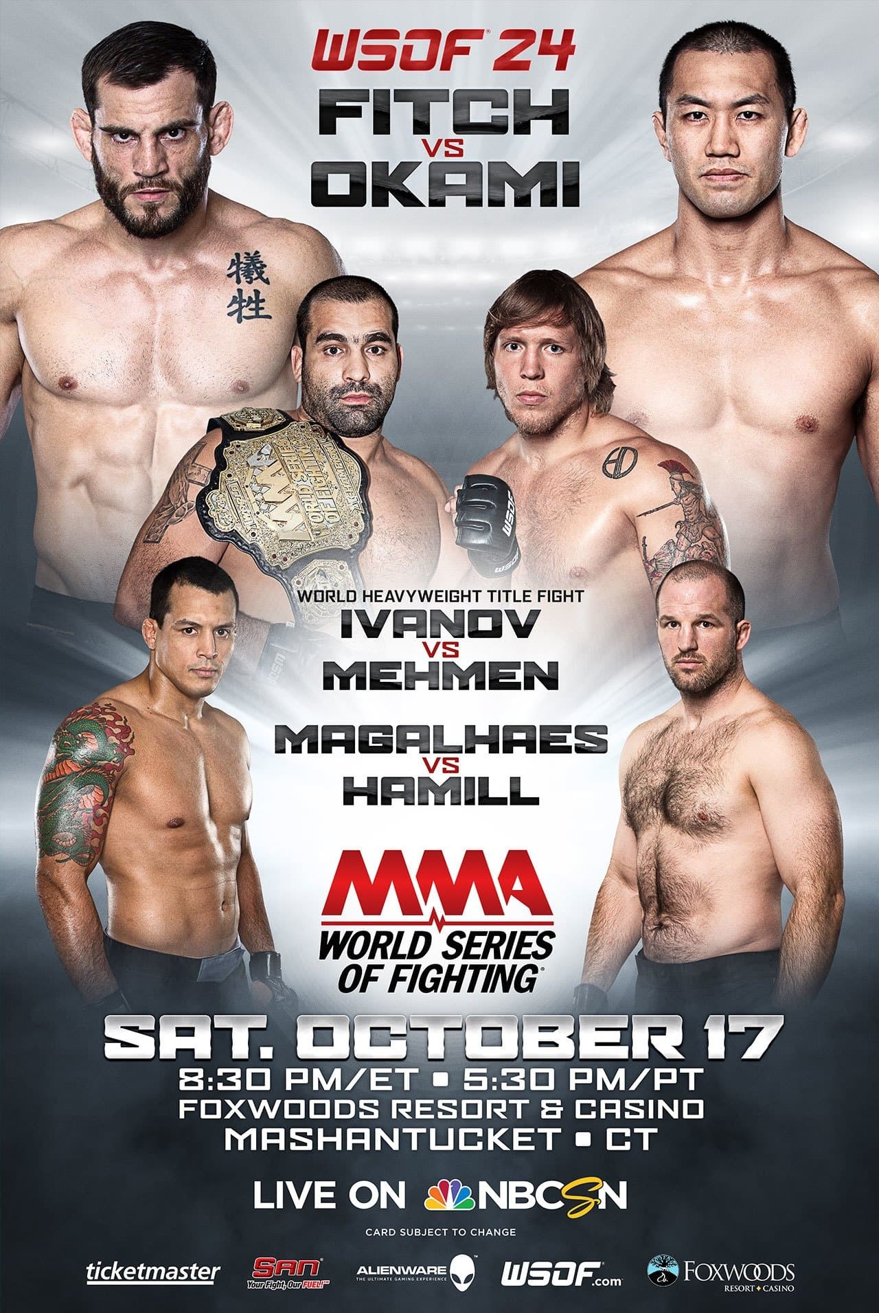 World Series of Fighting 24: Fitch vs. Okami streaming