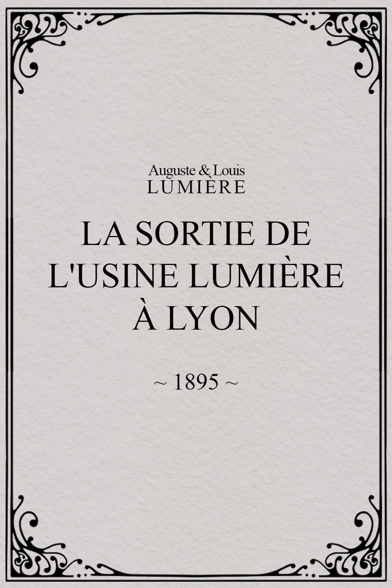 La Sortie de l'usine Lumière à Lyon streaming