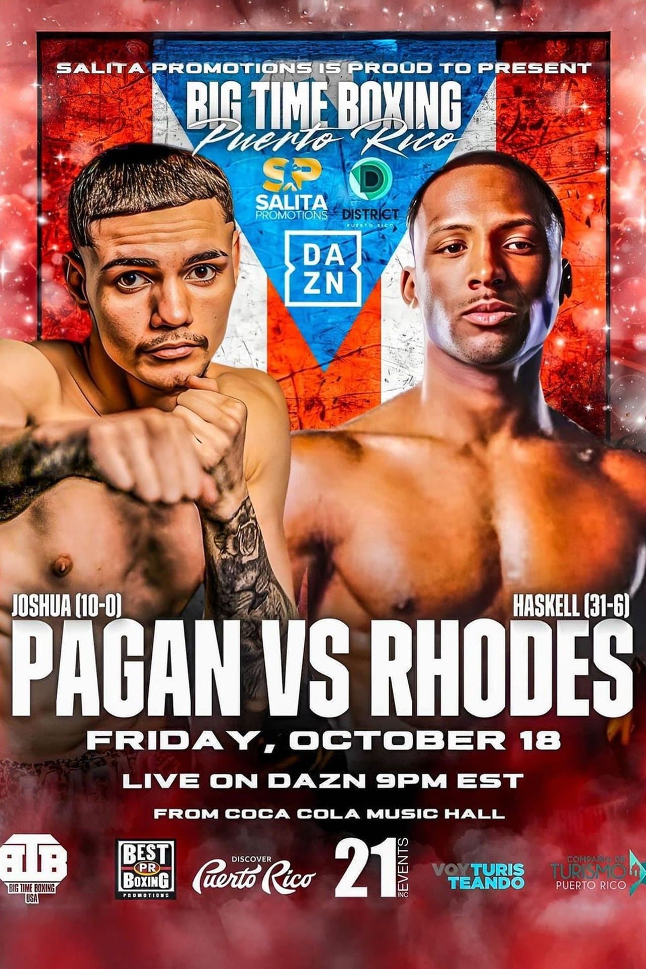 Joshua Pagan vs. Haskell Rhodes streaming