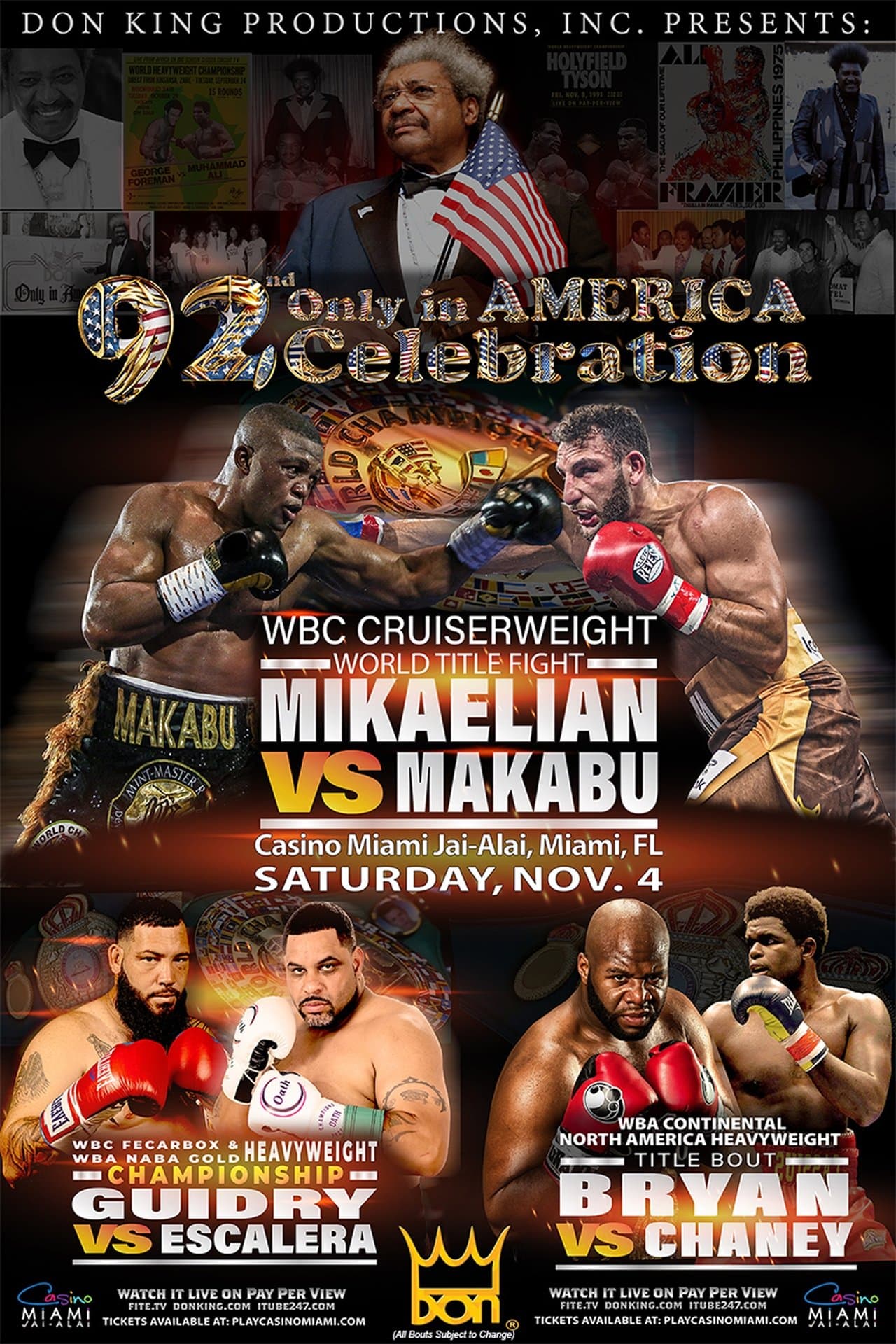 Noel Mikaelian vs. Ilunga Makabu streaming