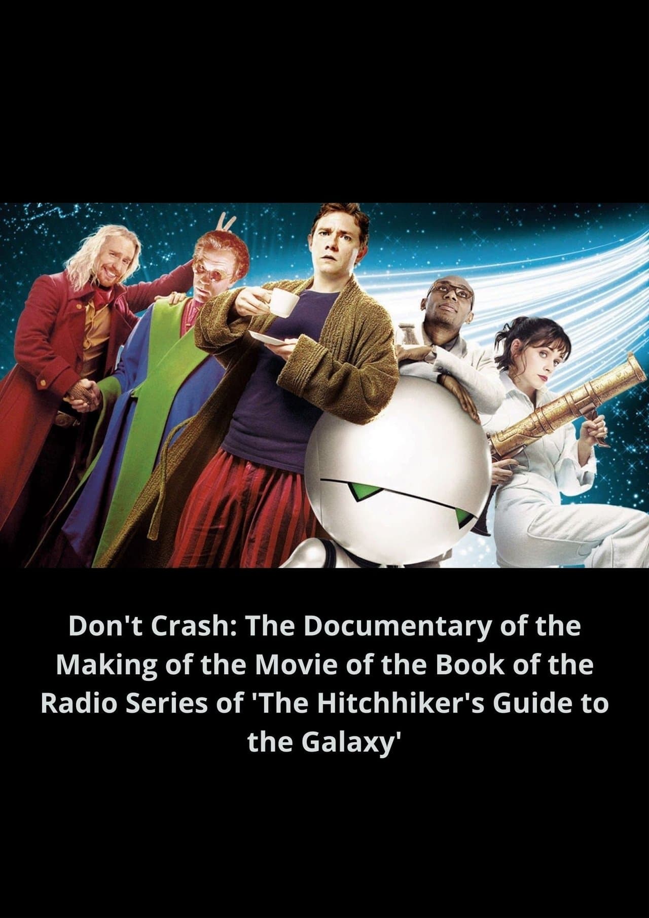 Don't Crash: The Documentary of the Making of the Movie of the Book of the Radio Series of 'The Hitchhiker's Guide to the Galaxy' streaming